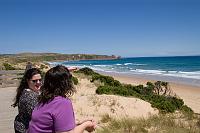  Kirsty & Betty looking over the beach at Cape Woolamai, Phillip Island